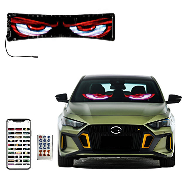 DIY Car LED Screen with 8000+ Animations and Easy App Sync
