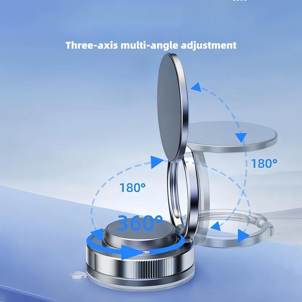 📱 360° Adjustable Vacuum Magnetic Phone Holder Snap. Stick. Spin. Style your space, your way!