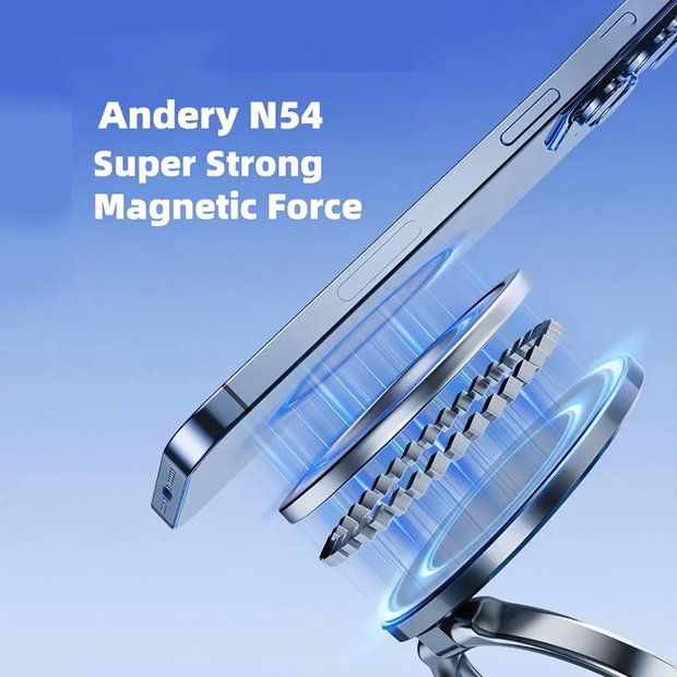 📱 360° Adjustable Vacuum Magnetic Phone Holder Snap. Stick. Spin. Style your space, your way!