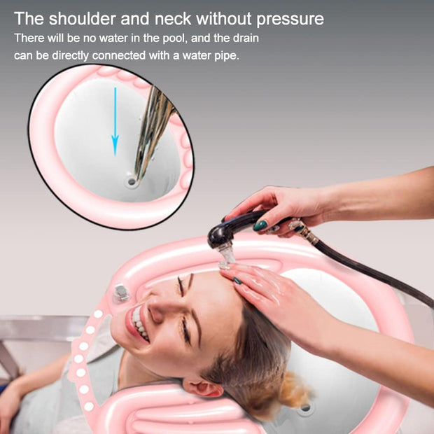 🛁 Portable Inflatable Shampoo Basin｜Easy Hair Washing Anywhere