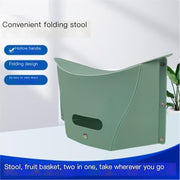 Camping stool, sketching travel camping fishing chair, portable basket stool, two-in-one stool, portable outdoor folding stool, camping stool