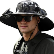 Men's solar fan cap