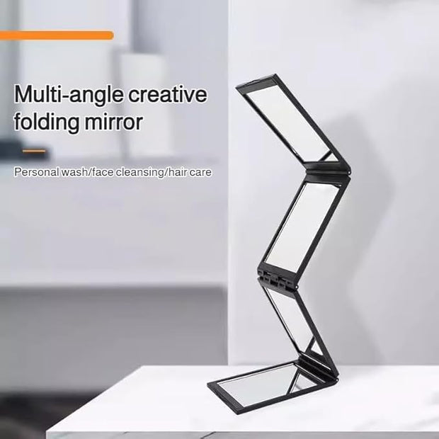 Multi-Angle Folding Mirror｜Portable, Lightweight, and Perfect for Self-Haircuts &amp; Makeup