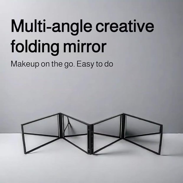 Multi-Angle Folding Mirror｜Portable, Lightweight, and Perfect for Self-Haircuts &amp; Makeup