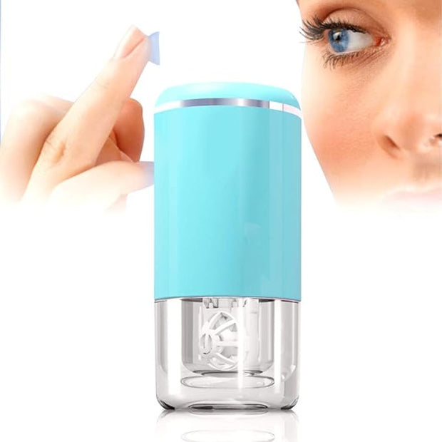 Ultrasonic contact lens cleaner