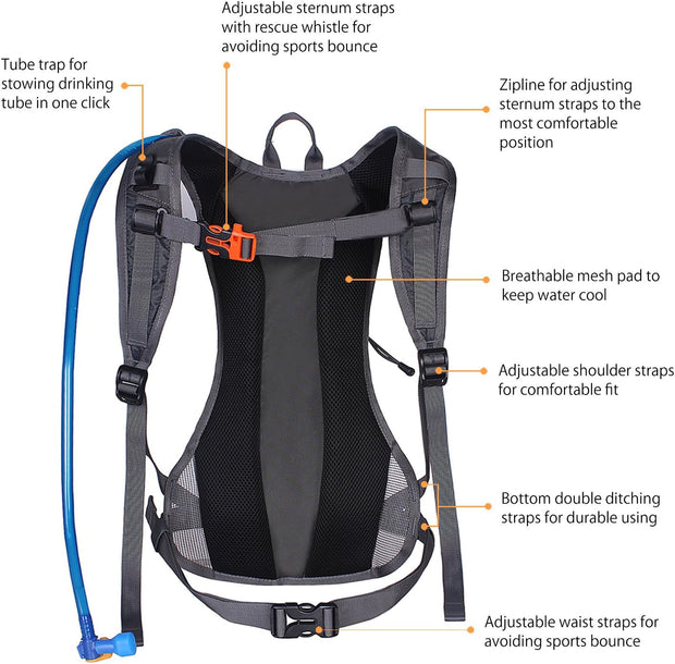 🏃♂️2L Hydration Pack – Lightweight, Durable &amp; Adventure-Ready
