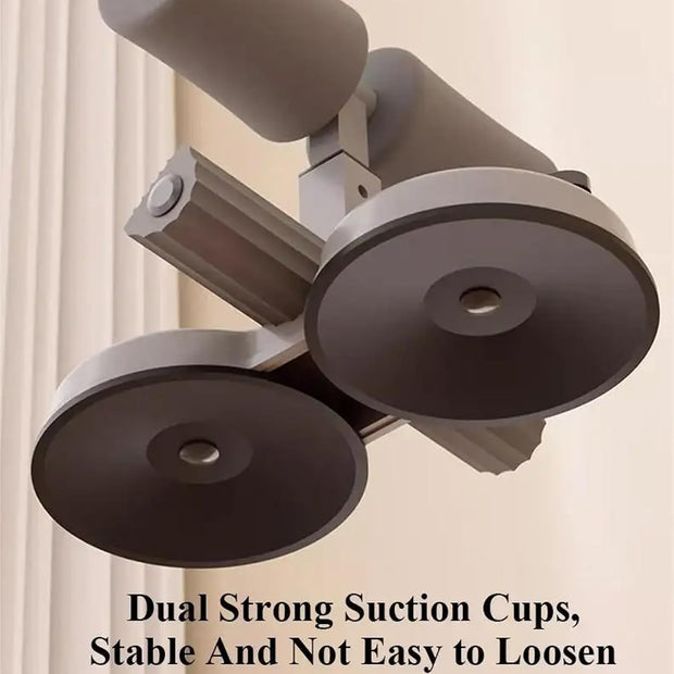 💪 Sit-Up Assistant Bar｜🧲 Dual Suction Base for Stable Core Workouts