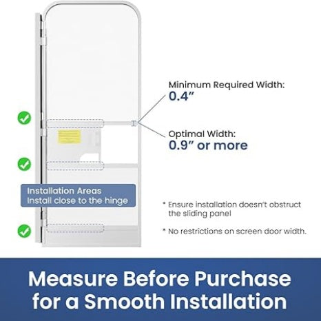 Screen door closer, adjustable tension, aluminum automatic closing device and accessories