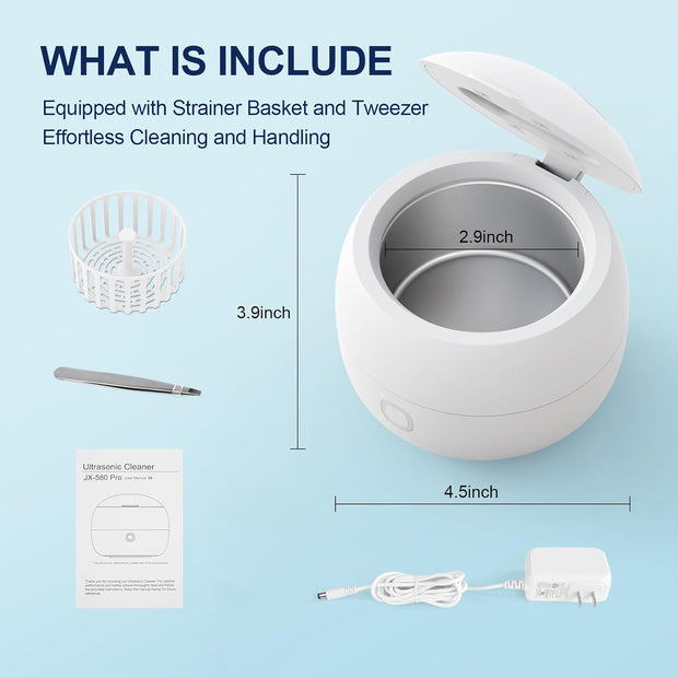 🦷Ultrasonic Dental Cleaner – Deep Clean Your Retainers & Dentures with Ease ✨