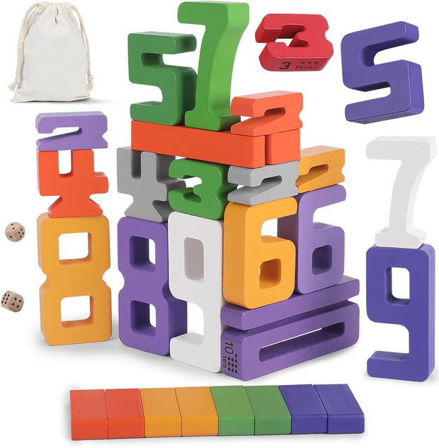🔢 Wooden Number Building Blocks｜Because Regular Math Is Too Boring!