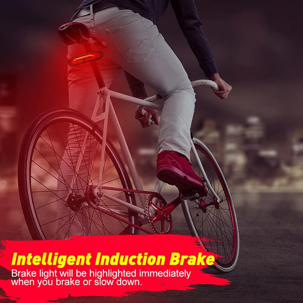 🚴 Smart 5-in-1 Bike Tail Light – Be Seen, Be Safe, Be Loud