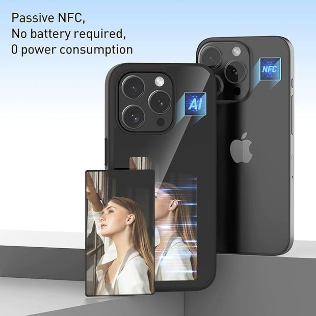 Smart ink phone case, smart ink screen phone case with NFC function, customizable DIY