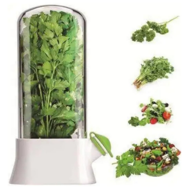 Refrigerator herbal storage device