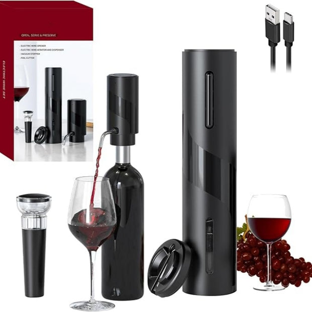 High-end electric bottle opener set for wine