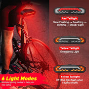 🚴 Smart 5-in-1 Bike Tail Light – Be Seen, Be Safe, Be Loud