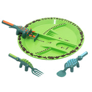 Toddler Construction Plate & Utensils Set — Fun, Safe, and Educational Mealtime Kit!