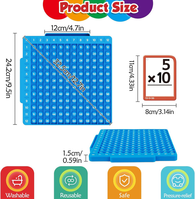 Math Flash Card & Pop Board Set