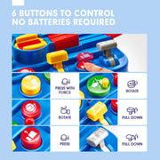 Push. Play. Conquer! The Ultimate Obstacle Adventure Track – No Batteries, All Brains!