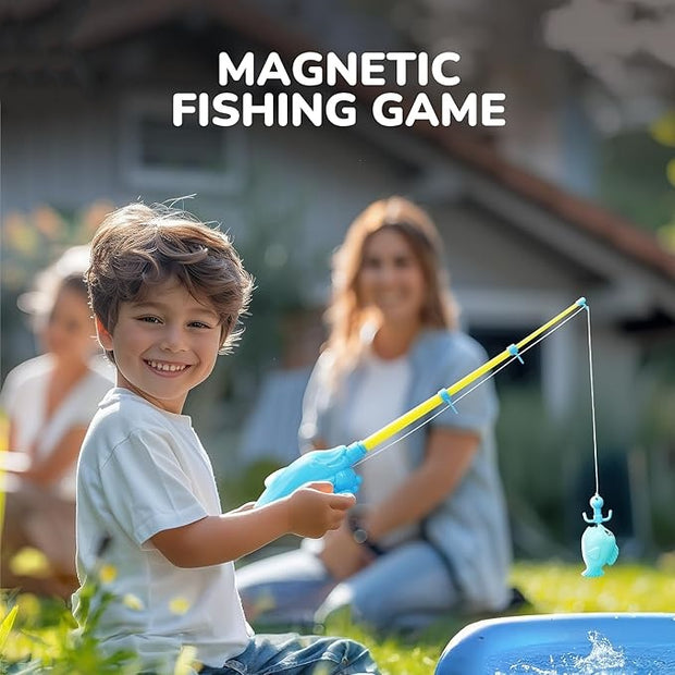 Children's magnetic fishing toys