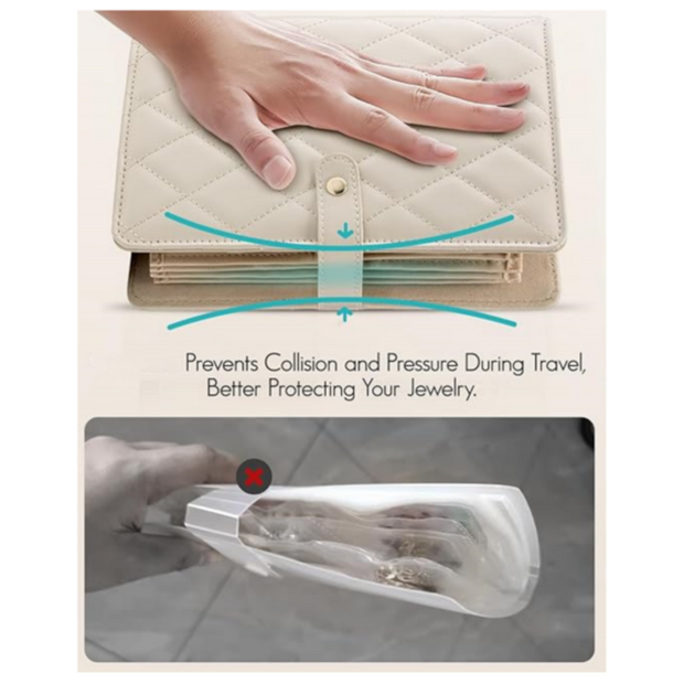 Travel jewelry storage box