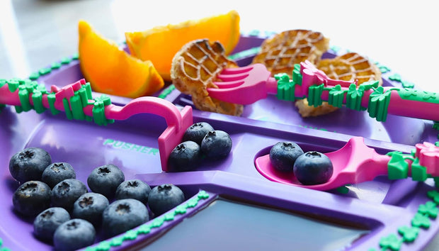 Toddler Construction Plate & Utensils Set — Fun, Safe, and Educational Mealtime Kit!