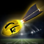 High-quality foam glows on the dark football, and the latest LED lights up the football