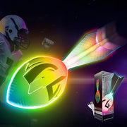 High-quality foam glows on the dark football, and the latest LED lights up the football