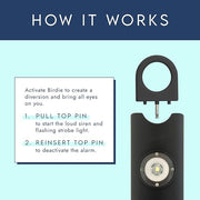 Personal safety alarm specially designed for women