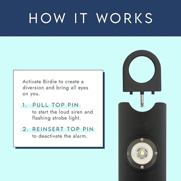 Personal safety alarm specially designed for women