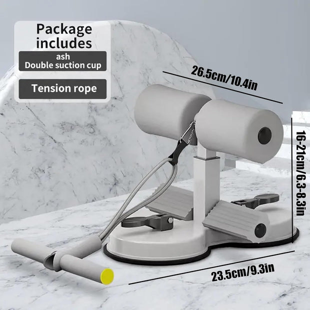 💪 Sit-Up Assistant Bar｜🧲 Dual Suction Base for Stable Core Workouts