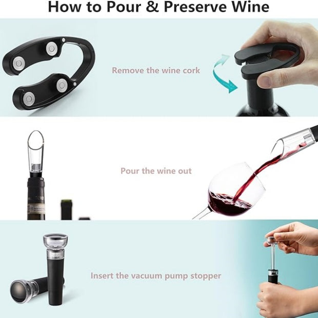 High-end electric bottle opener set for wine