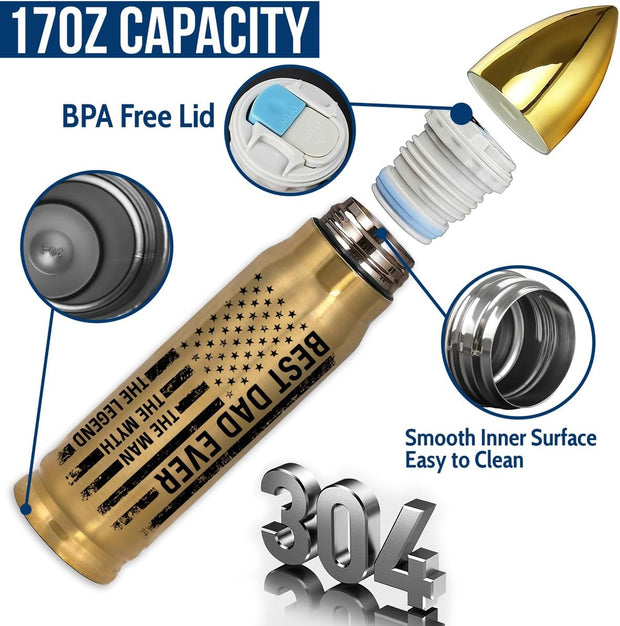 Best Dad Ever Tumbler 💙 — Say “I Love You” with Every Sip