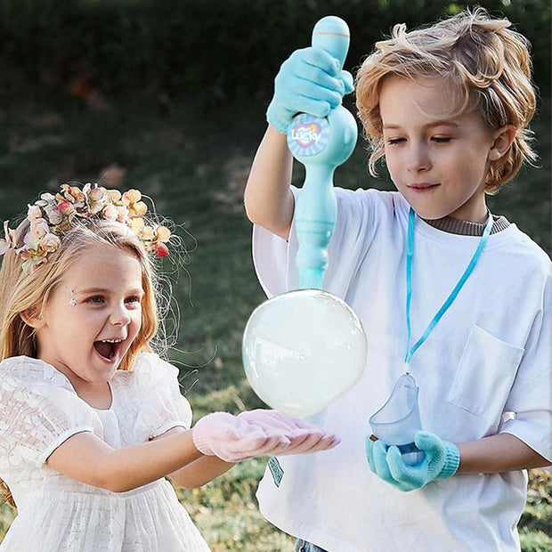 Magical Smoke Bubble Wand & Light-Up Machine – Foggy Bubbles, Glowing Fun!