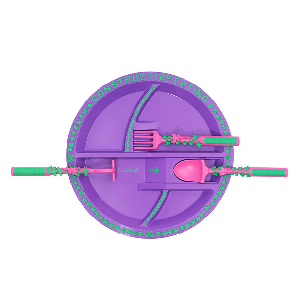 Toddler Construction Plate & Utensils Set — Fun, Safe, and Educational Mealtime Kit!