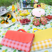 Waterproof Picnic Mat - Portable Folding Check Pattern Blanket for Outdoors and Beach