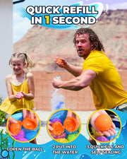 Refillable magnetic water balloon bomb for summer party pool outdoor beach toys