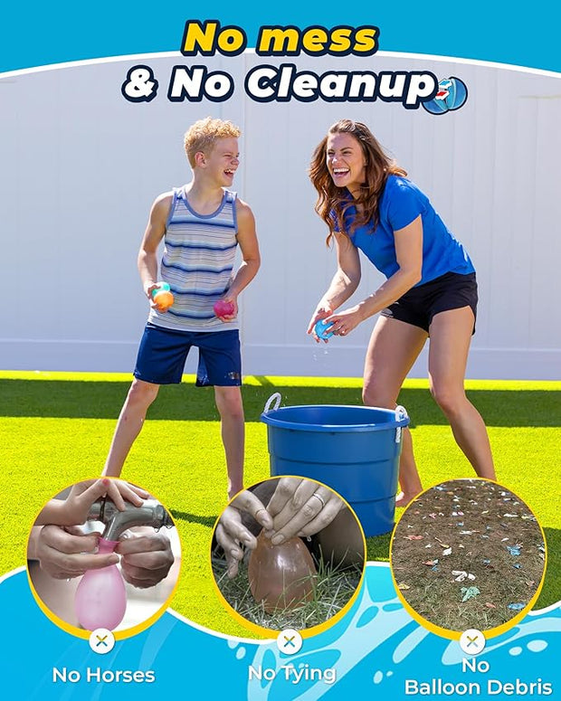 Refillable magnetic water balloon bomb for summer party pool outdoor beach toys