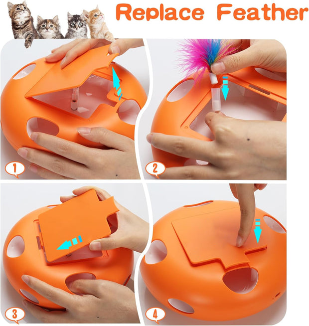 🐾 Smart Feather Hunt Box | A Toy That Plays With Your Cat When You Can’t!