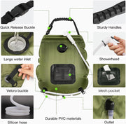 🚿 Solar Shower Bag – Enjoy a Hot Shower, Anywhere! ☀️🌲