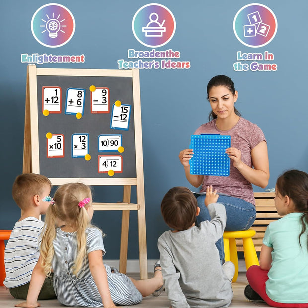 Math Flash Card & Pop Board Set