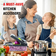 Function 13-in-1 food knife, kitchen vegetable slicer dicing knife