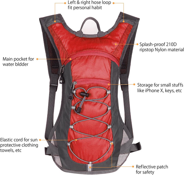 🏃♂️2L Hydration Pack – Lightweight, Durable &amp; Adventure-Ready
