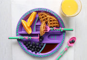 Toddler Construction Plate & Utensils Set — Fun, Safe, and Educational Mealtime Kit!
