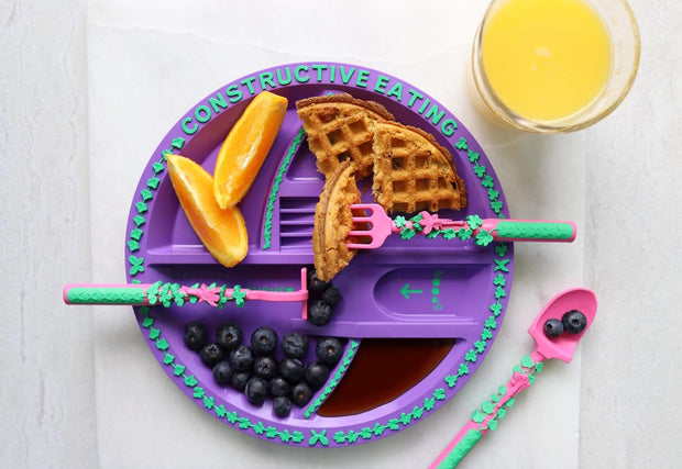 Toddler Construction Plate & Utensils Set — Fun, Safe, and Educational Mealtime Kit!
