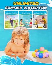 Refillable magnetic water balloon bomb for summer party pool outdoor beach toys