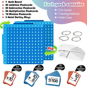Math Flash Card & Pop Board Set