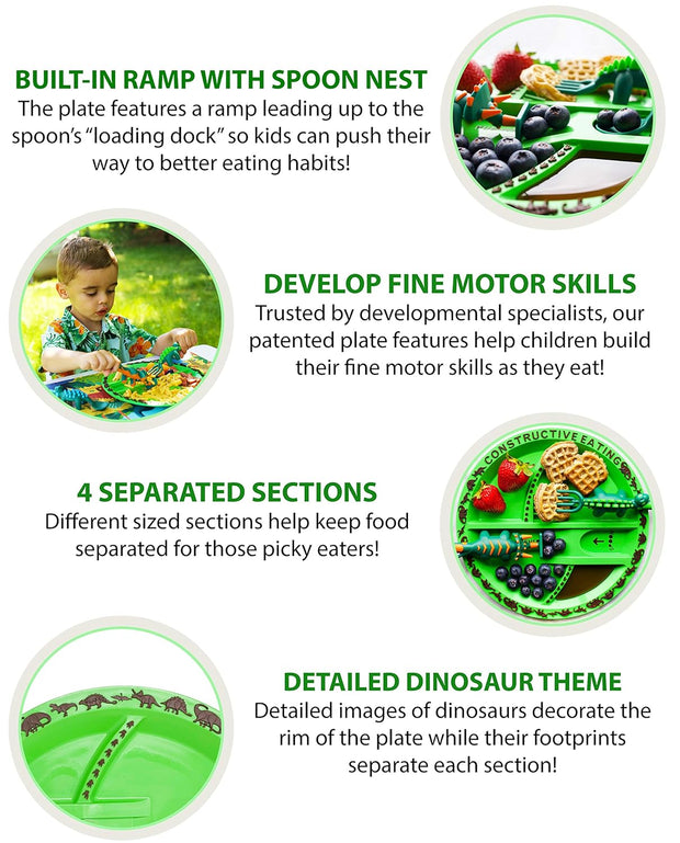 Toddler Construction Plate & Utensils Set — Fun, Safe, and Educational Mealtime Kit!