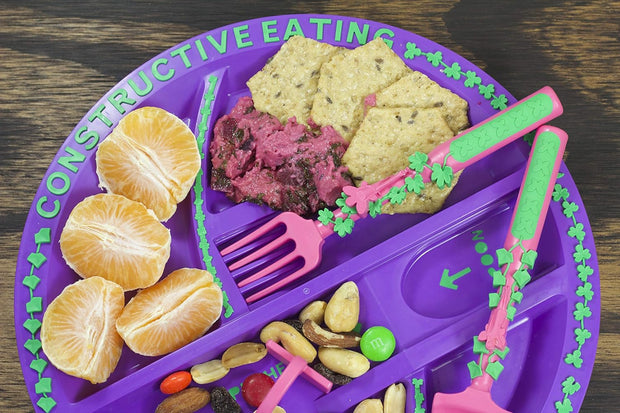 Toddler Construction Plate & Utensils Set — Fun, Safe, and Educational Mealtime Kit!