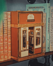 Moving 1940s Train Cabin Book Nook Kit