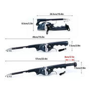 Portable folding sea fishing rod